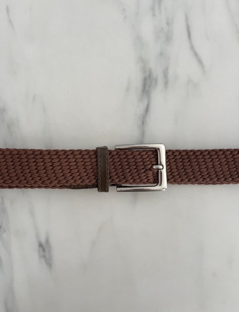 Ανδρική ταμπά ελαστική πλεκτή ζώνη 250420T φωτογραφία